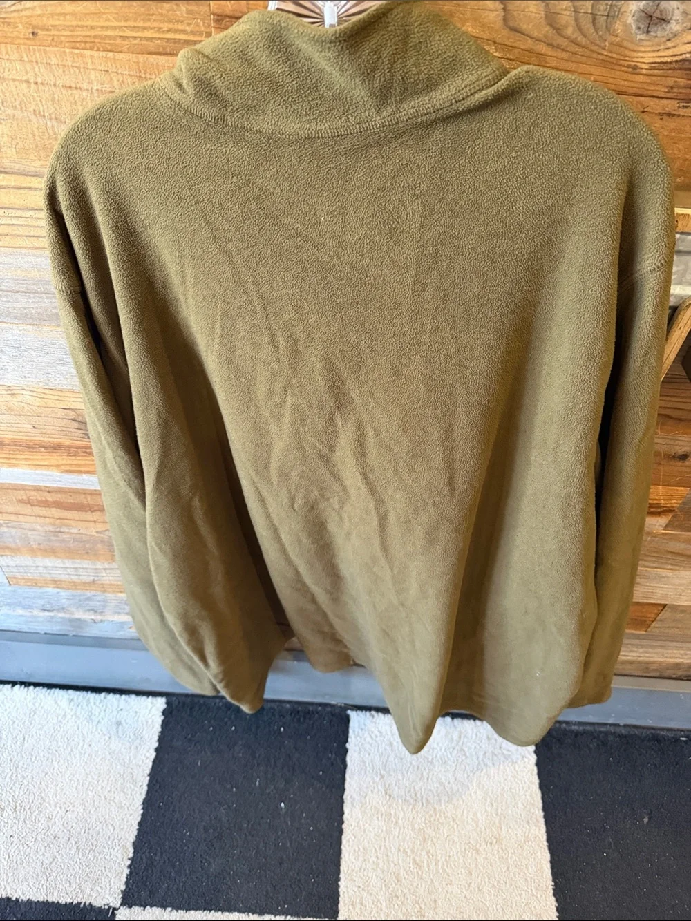 Eddie Bauer Olive Green Half-Zip Fleece Pullover